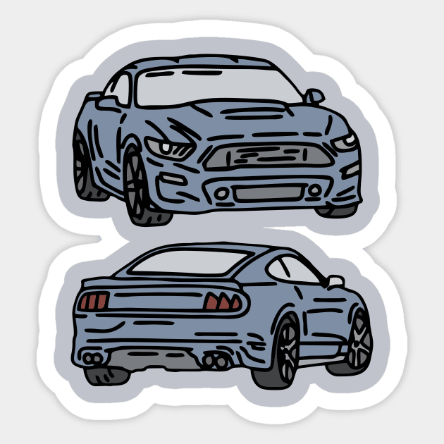 muscle car sport Sticker by fokaction